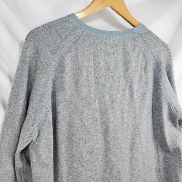 Ted Baker Men's Gray Pullover Sweater Long Sleeve Round Neck Size Medium (C-5) - Picture 4 of 10